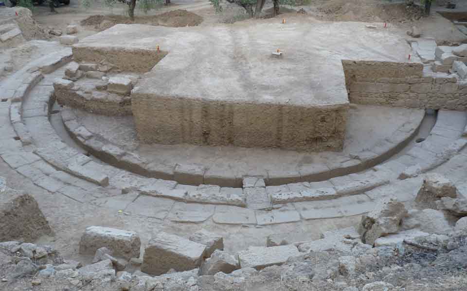Archaeologists unearth ancient theater of Thouria, in Messinia