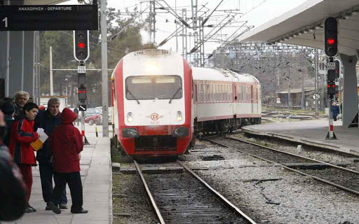 Train derails in central Greece, two injured