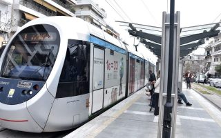 Piraeus tram in September