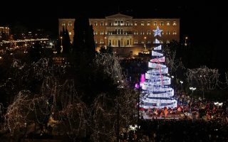 Christmas tree lights in Athens to switch on next week