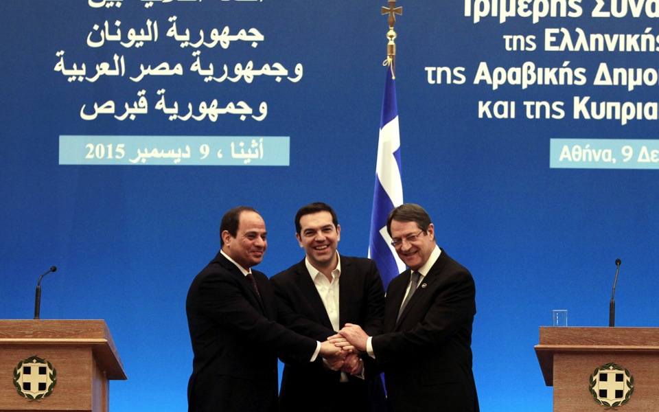 Greece, Cyprus and Egypt end trilateral talks with broad declaration