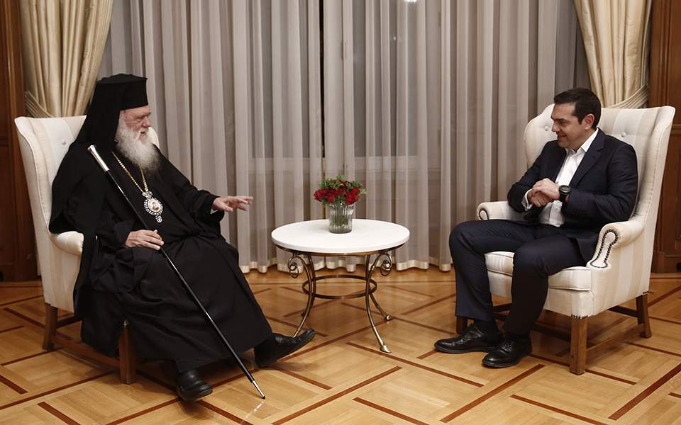 Tsipras says deal reached with Church on its assets, payment of clergy