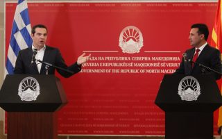 Tsipras, Zaev tout Prespes benefits ahead of elections