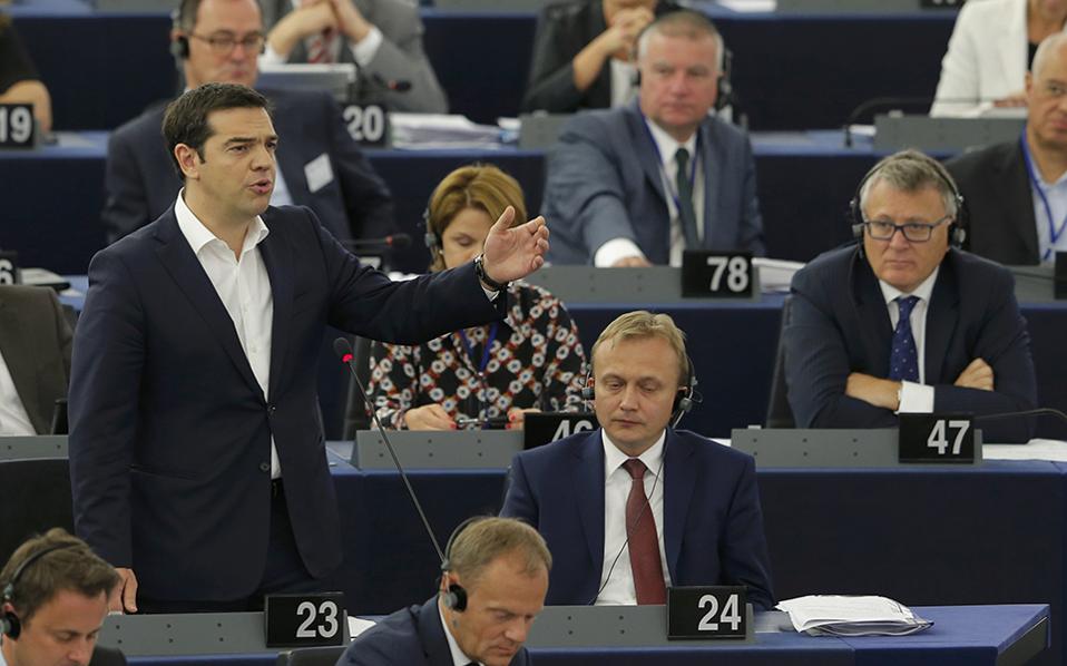 Greek PM tells EU parliament will reform for aid
