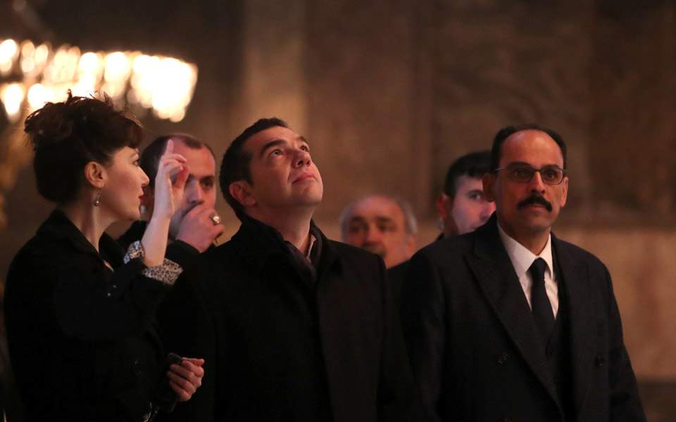 Greek PM visits Hagia Sophia in Istanbul