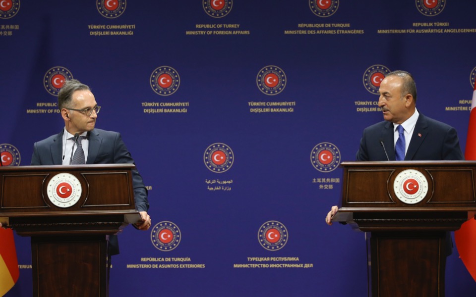 Turkey’s foreign minister and Germany’s Maas met in Ankara for talks on tensions in the East Med
