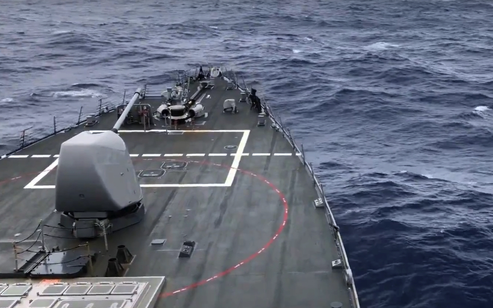 USS McFaul pulls into Limassol harbor
