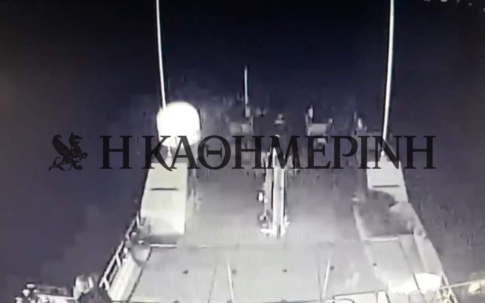 Videos show Turkish ship ramming Greek vessel off Imia