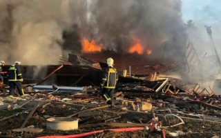 Explosion levels hotel in Kastoria