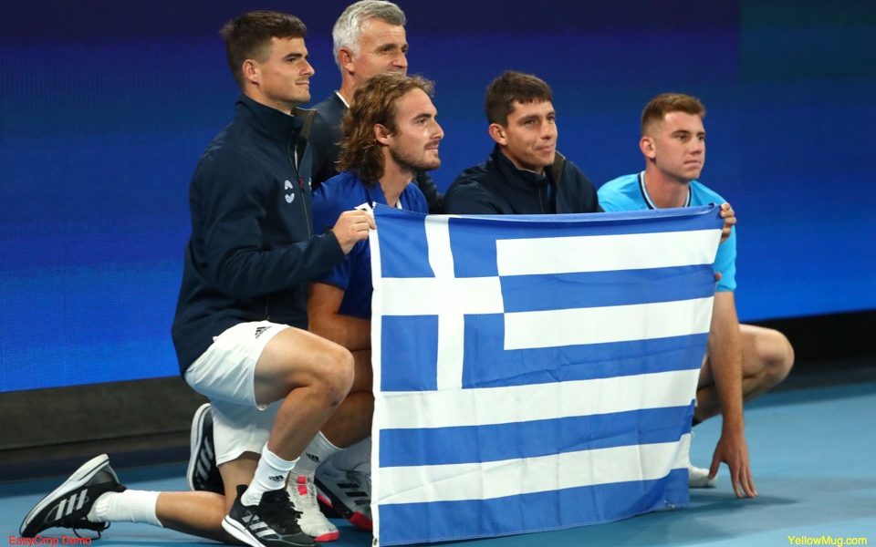 Greece beats Spain but bows out of ATP Cup