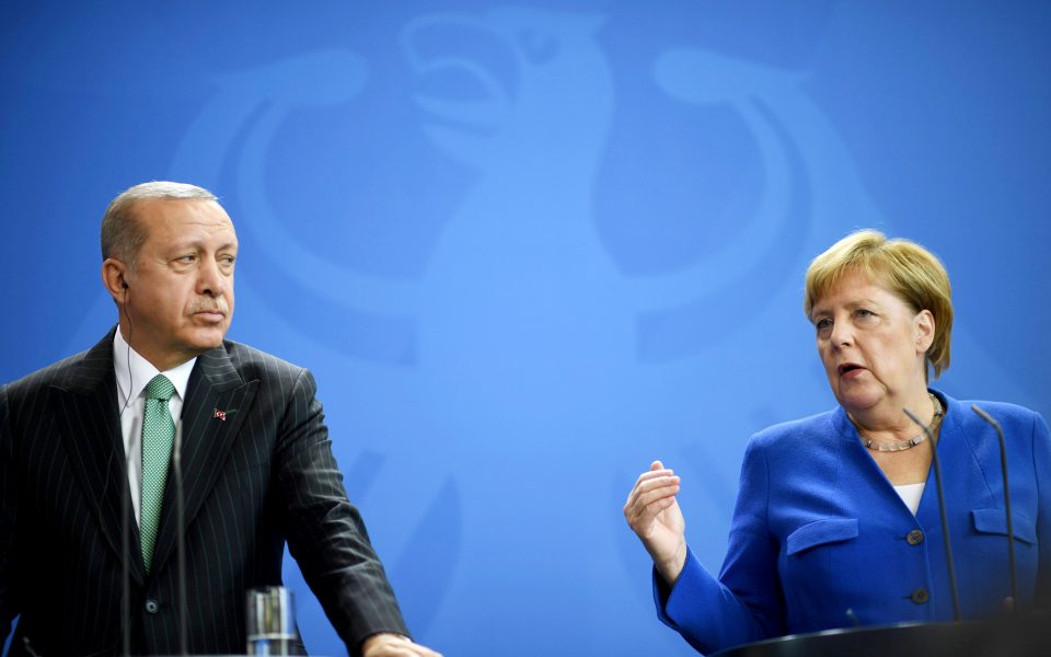 Erdogan tells Merkel Turkey has ‘constructive approach’ on East Med, Aegean