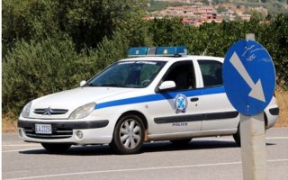 Three hurl sticks at patrol car in Athens