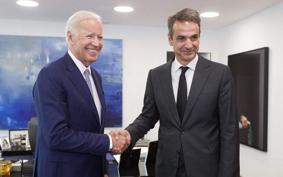 Government pleased with first Mitsotakis-Biden talk