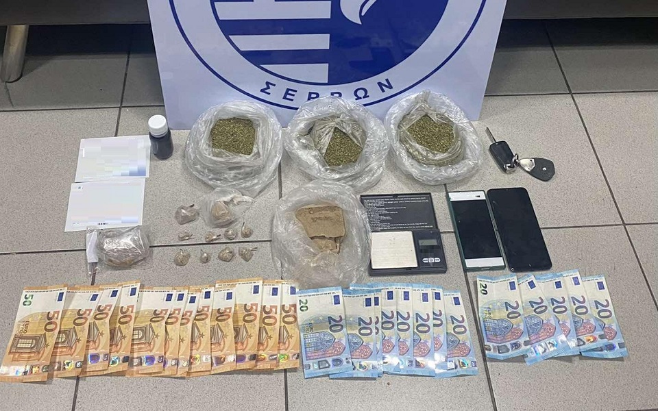 Police make two drug busts in Lamia and Thessaloniki