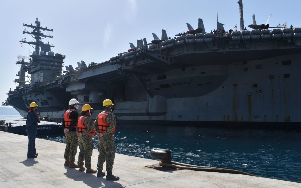 PM visiting US aircraft carrier Eisenhower in Crete on Tuesday