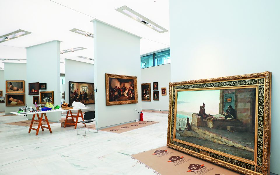 Inside the newly renovated National Gallery