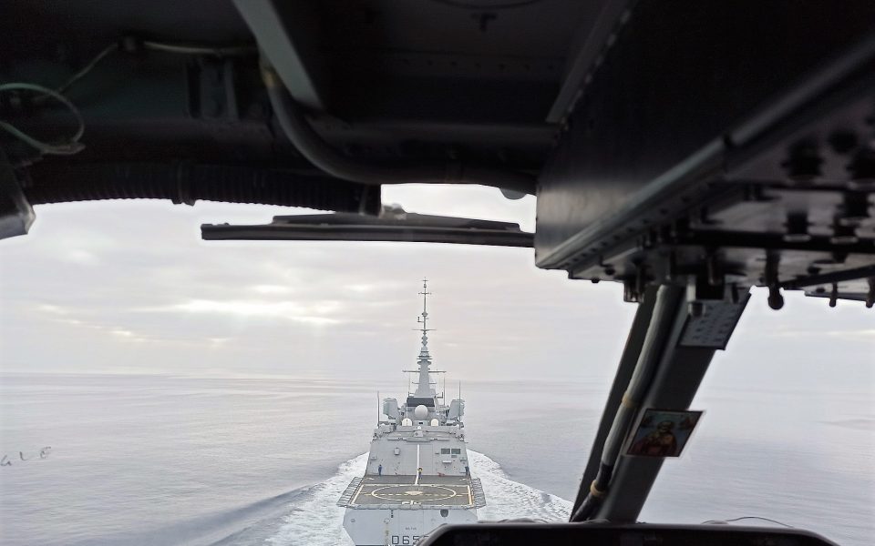 Greek frigate in French-led operation