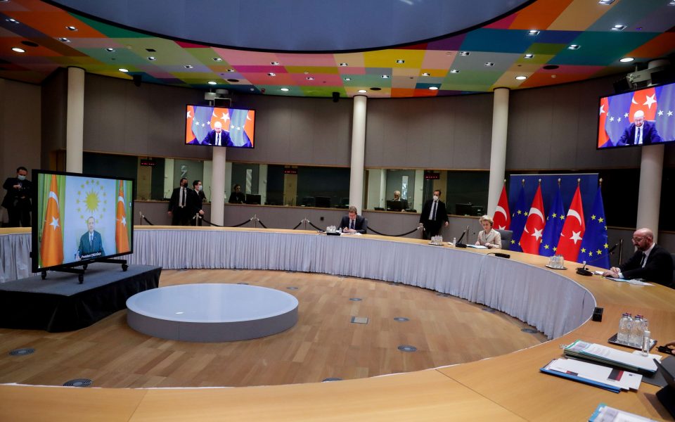 Erdogan, EU chiefs discuss Turkey-EU ties, East Med ahead of EU summit