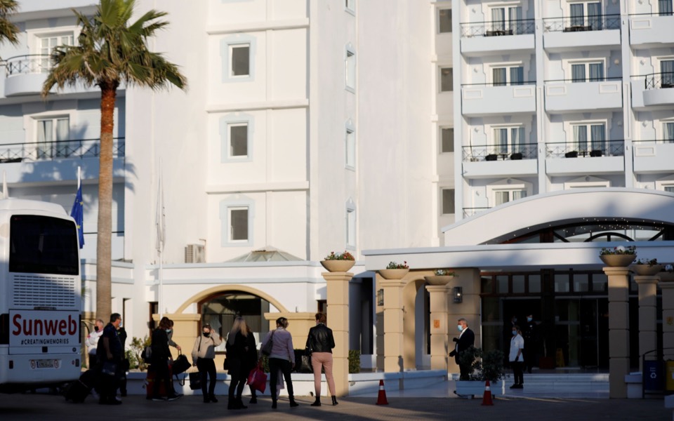 Dutch tourists trade lockdown at home for Greek resort confinement