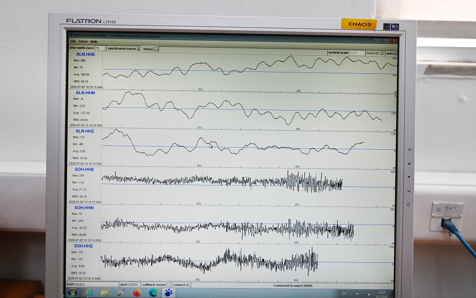 4.1 magnitude earthquake recorded near Thiva