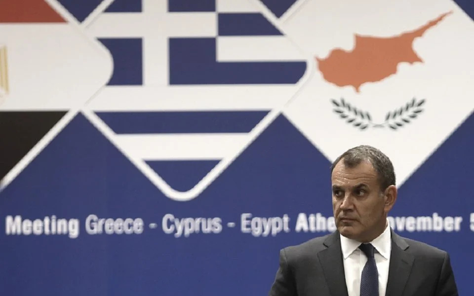 Greece, Cyprus and Egypt defense ministers meet in Nicosia