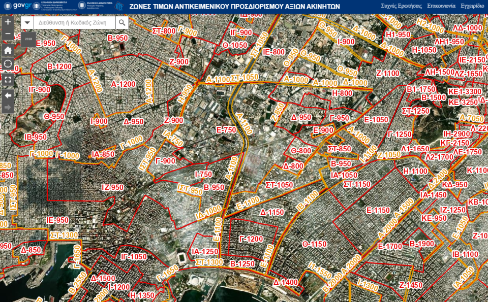 Online map of real estate value zones launched