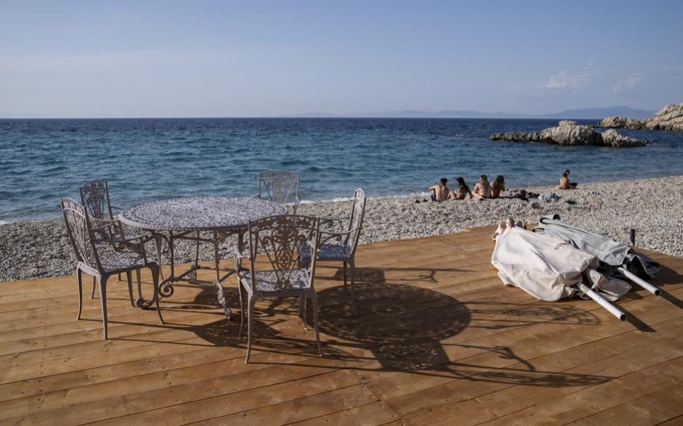 Slow tourism start on Greek island but businesses optimistic