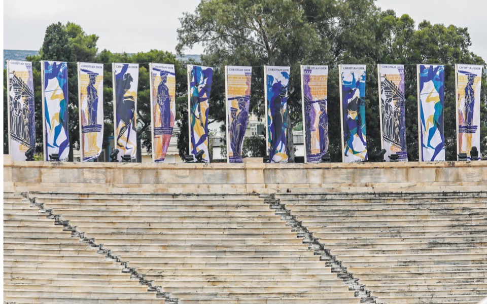 Dior fashion show at Panathenaic Stadium celebrates Greece