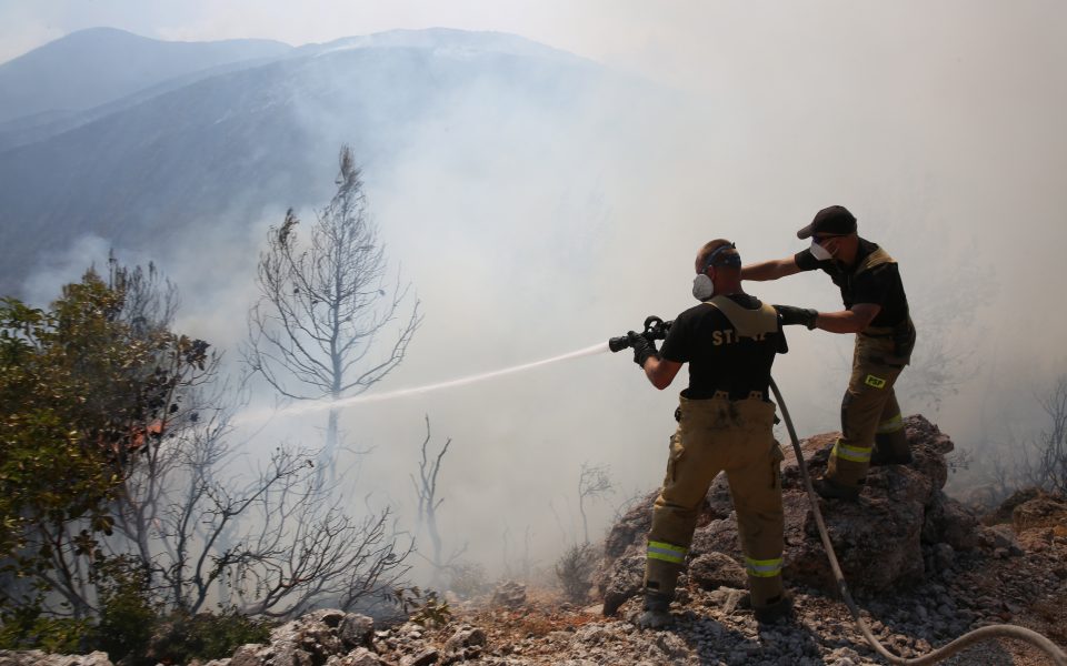 Firefighters battling resurgence in western Attica