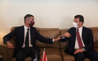 Imamoglu meets with counterpart in Athens