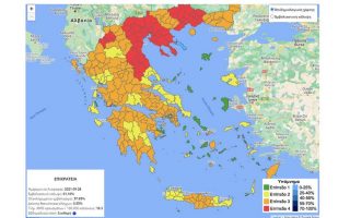 Thessaloniki, Larisa, Kilkis, Halkidiki turn ‘red’ on Greece’s Covid map
