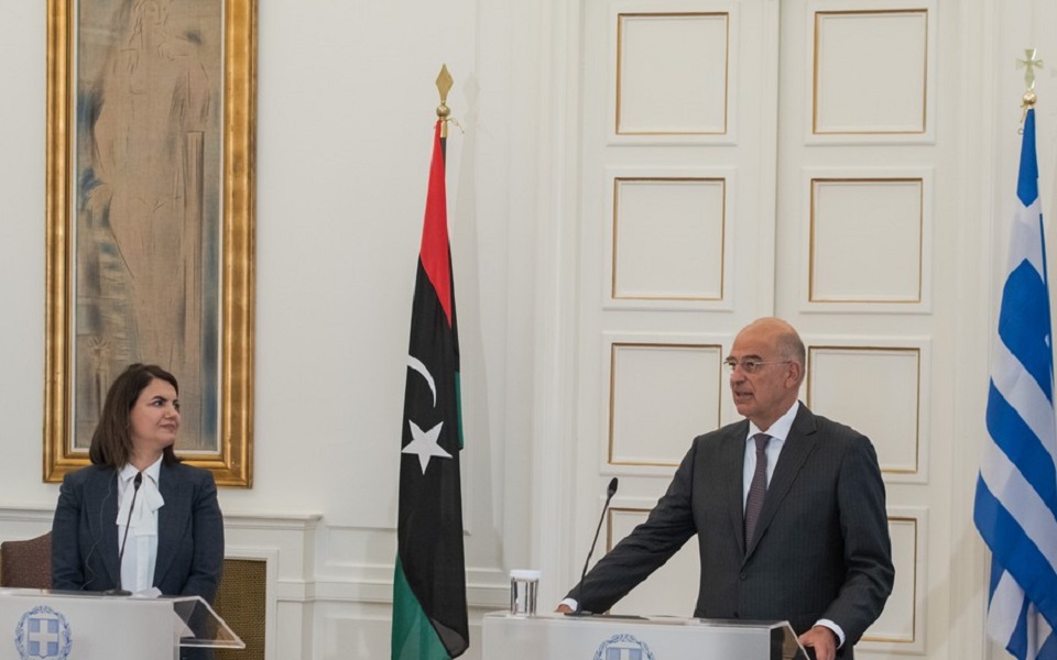 Greek FM meets with Libyan counterpart, urges more decisive EU stance