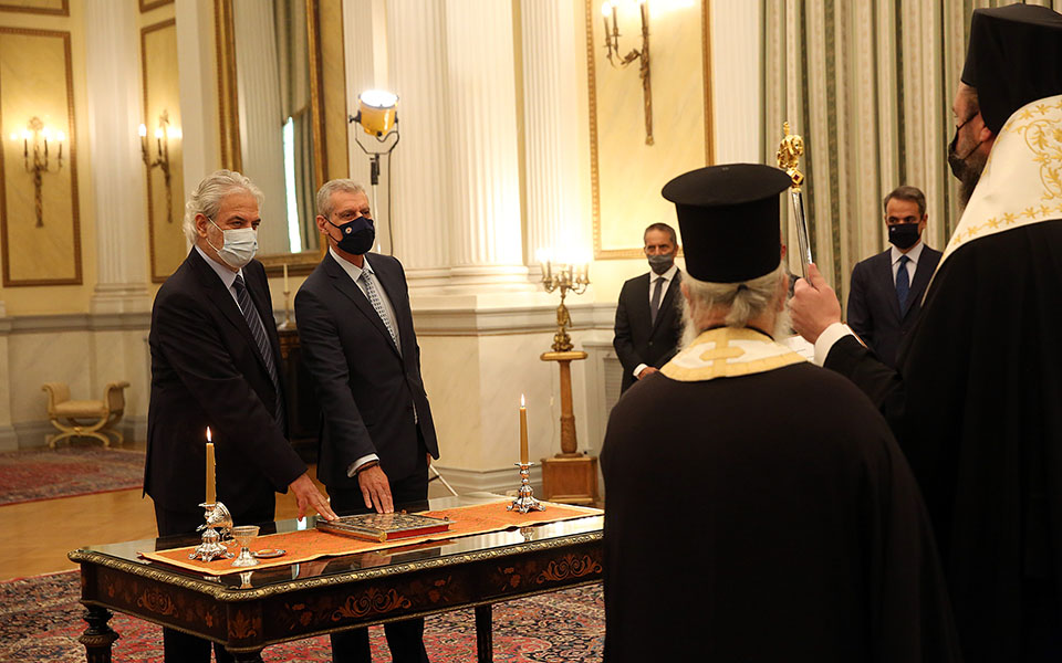Christos Stylianides sworn in a new minister for climate change, civil defense
