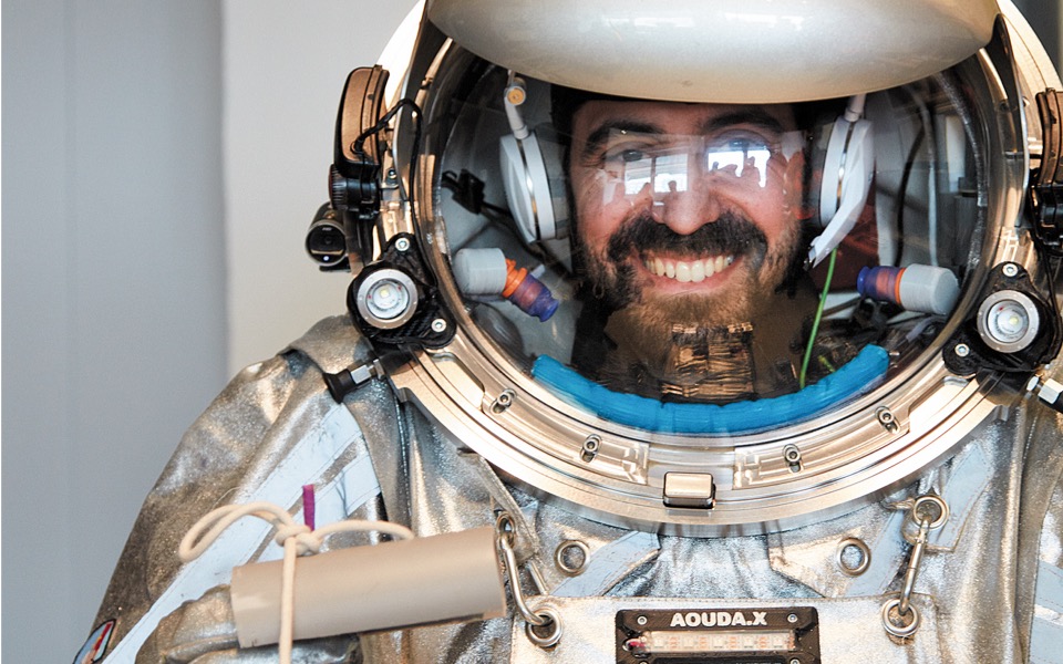 A Greek doctor monitoring the health of astronauts