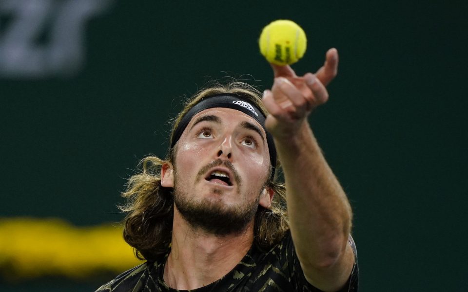Tsitsipas seals comeback win over Fognini at Indian Wells