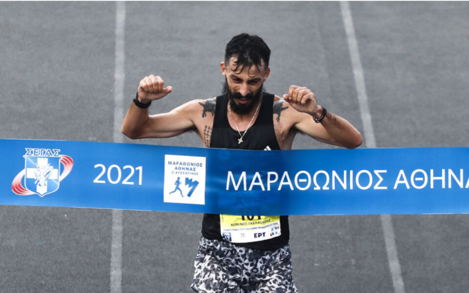 Athens Marathon winner sets Greek course record