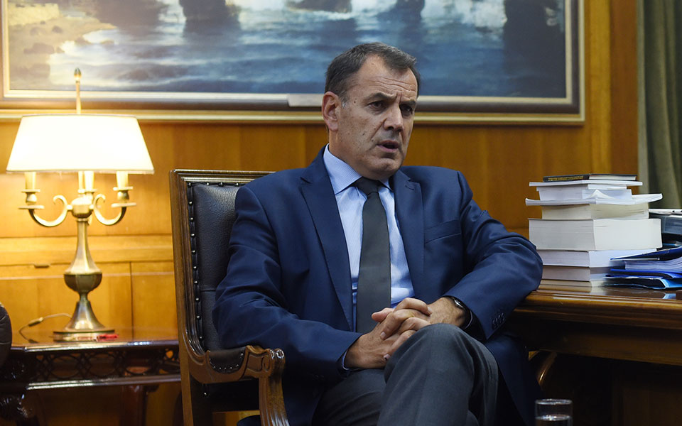 Defense Minister Panagiotopoulos discusses East Med security with JINSA delegation