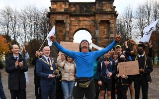 Greek eco activist runs to Glasgow, setting a ‘strong example’