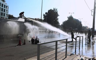 Police clash with firefighters in Athens protest