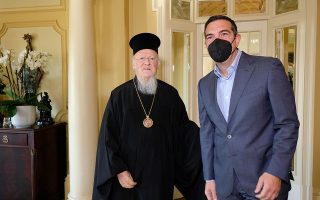 Tsipras wishes speedy recovery to Vartholomaios in Monday call