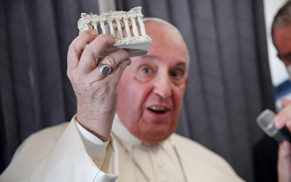 Pope returns fragments of Parthenon Sculptures in ecumenical nod