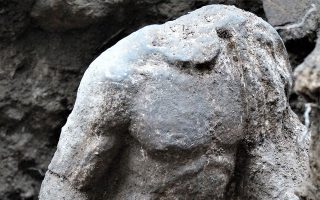 Sculpture dug up in Veria