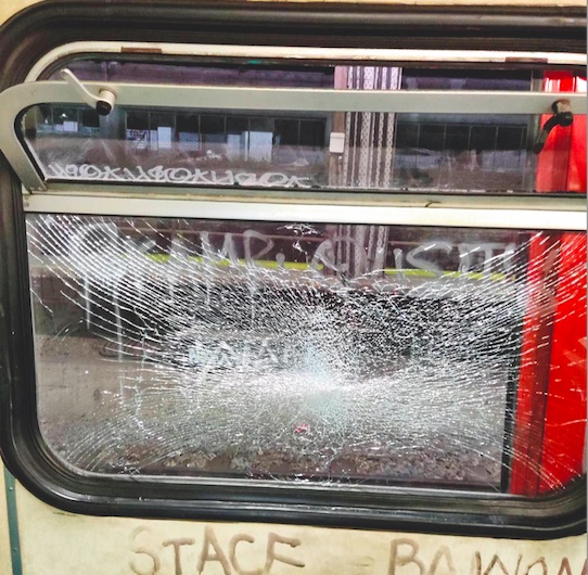 Rise in mass vandalism attacks on trains, buses