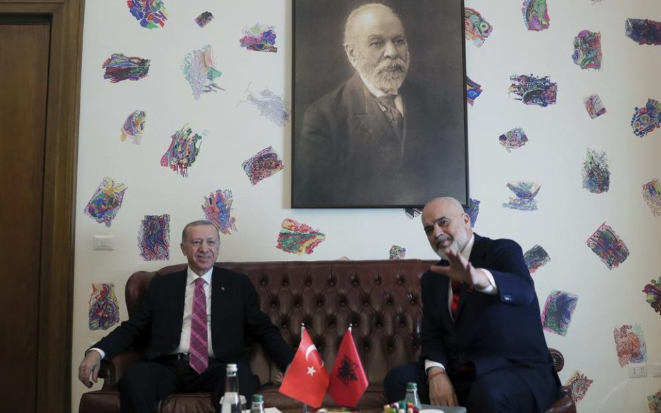 Erdogan visits Albania to boost ties