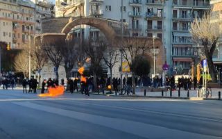 Protesters detained in Thessaloniki during rally in support of squat