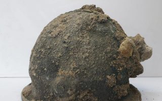 Ancient helmets, temple ruins found at dig in southern Italy