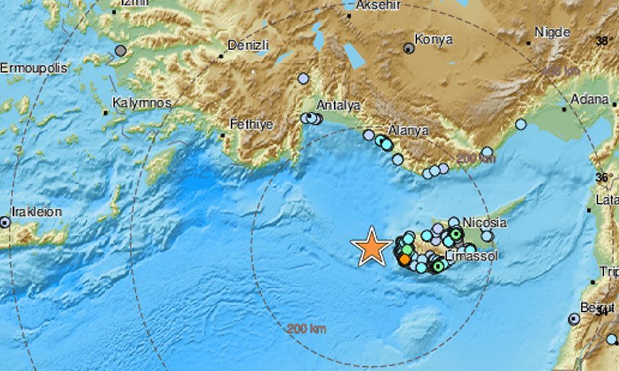 Magnitude-5.1 earthquake shakes Cyprus; no damage reported