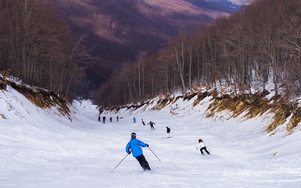 Greece offers skiing holidays that won’t break the bank