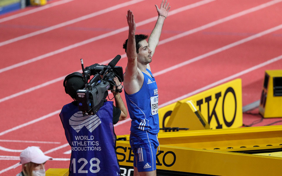 Tentoglou wins long jump at indoor Worlds on his 24th birthday