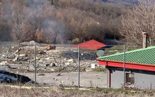 Large detonation at explosives factory in northern Greece